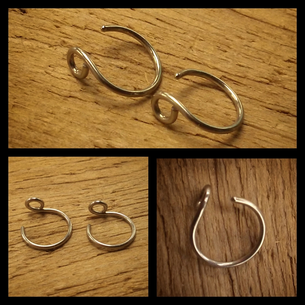 🌙💜*4/$15* Pair of Stainless Steel Nose Hoops Piercing Body Jewelry - Picture 1 of 7